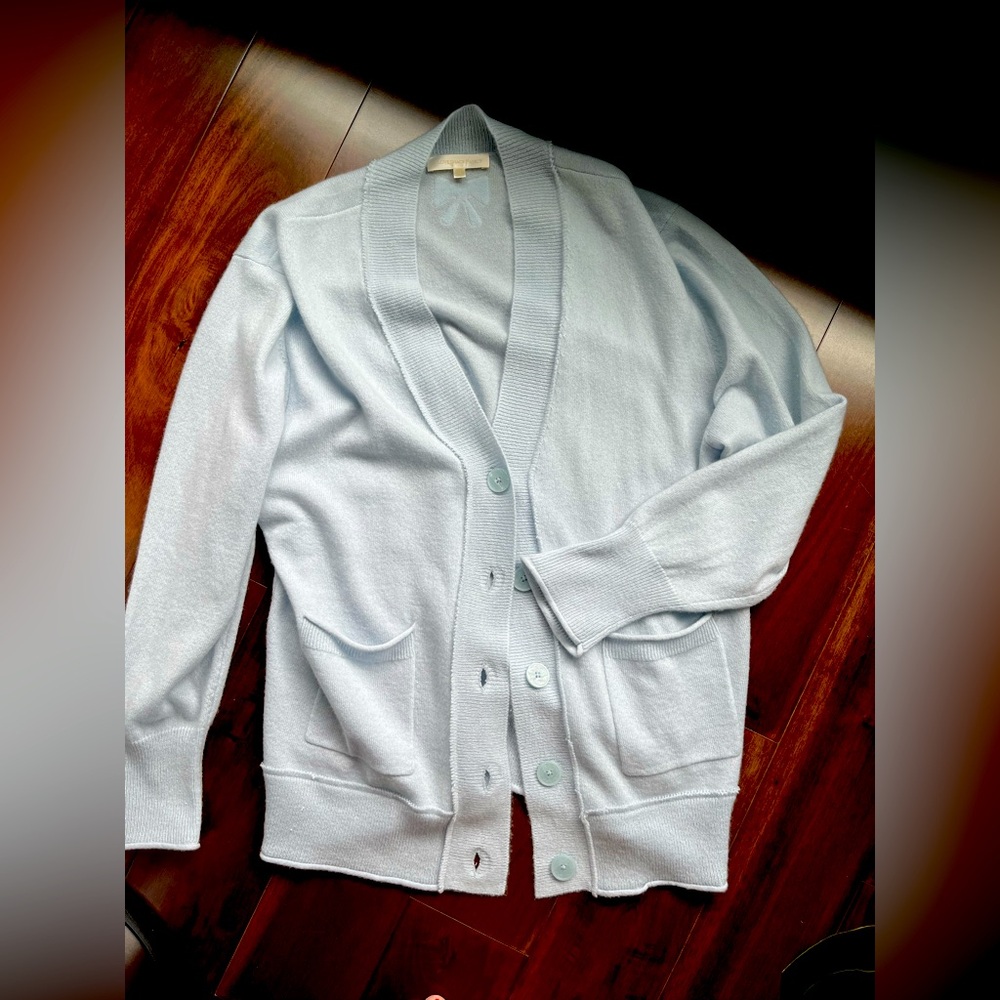 LoveShackFancy Light Blue Cardigan